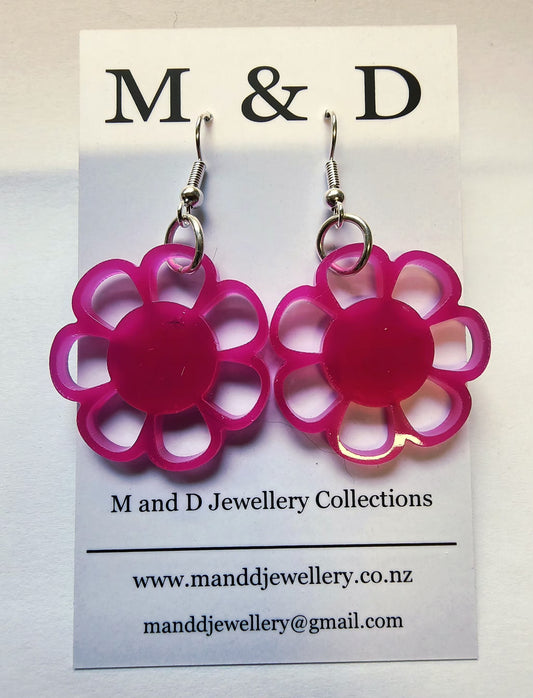 Daisy Loop Earrings Little Dangles