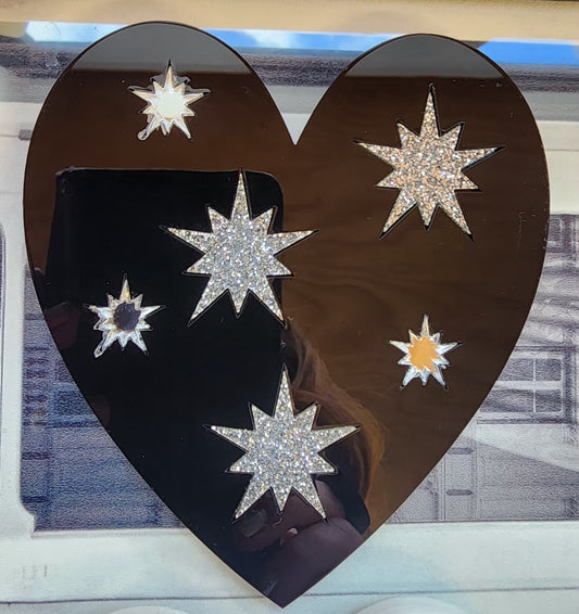 Wall Heart with Stars