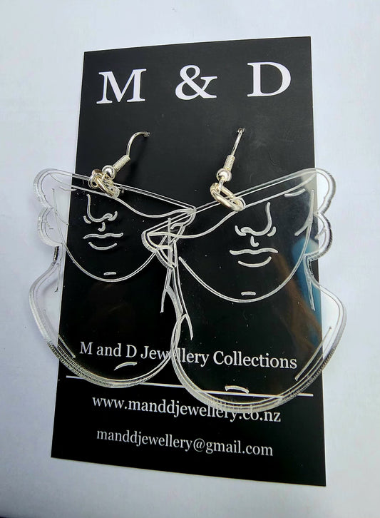 Grecian Half Head Dangle Earrings