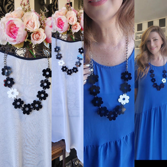 Chained Flora Necklace with Highlight