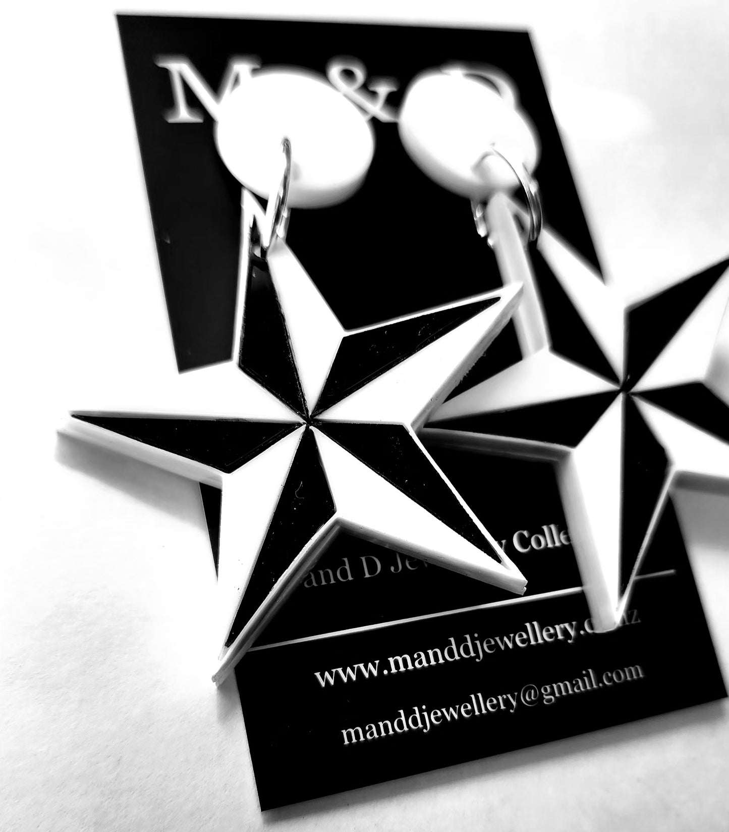 Nautical Star Stud Dangle Earrings