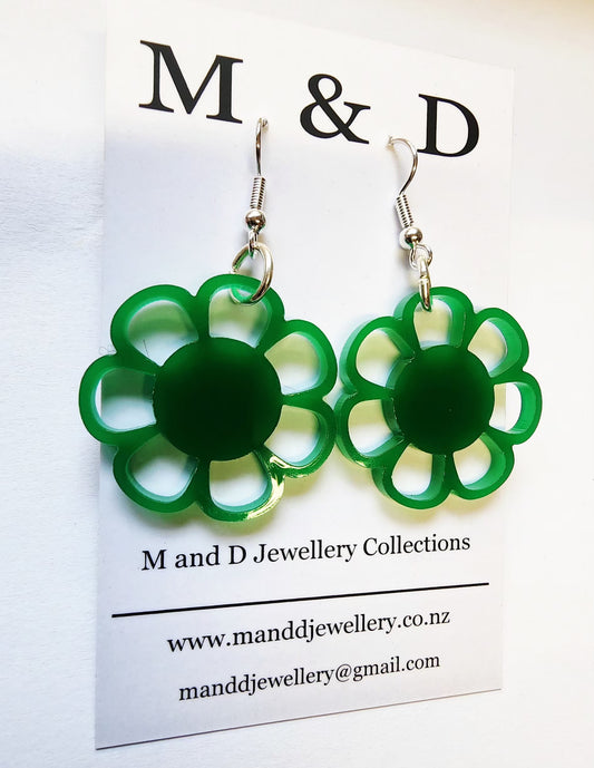 Daisy Loop Earrings Little Dangles