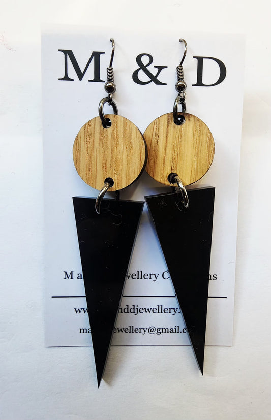 Spot and Spike Dangle Earrings
