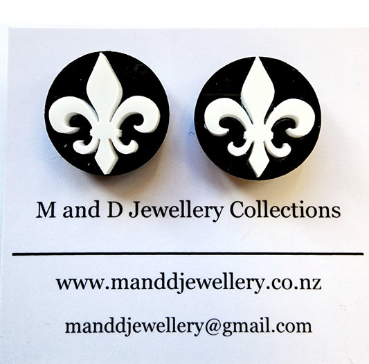 Fleur De Lis Studs