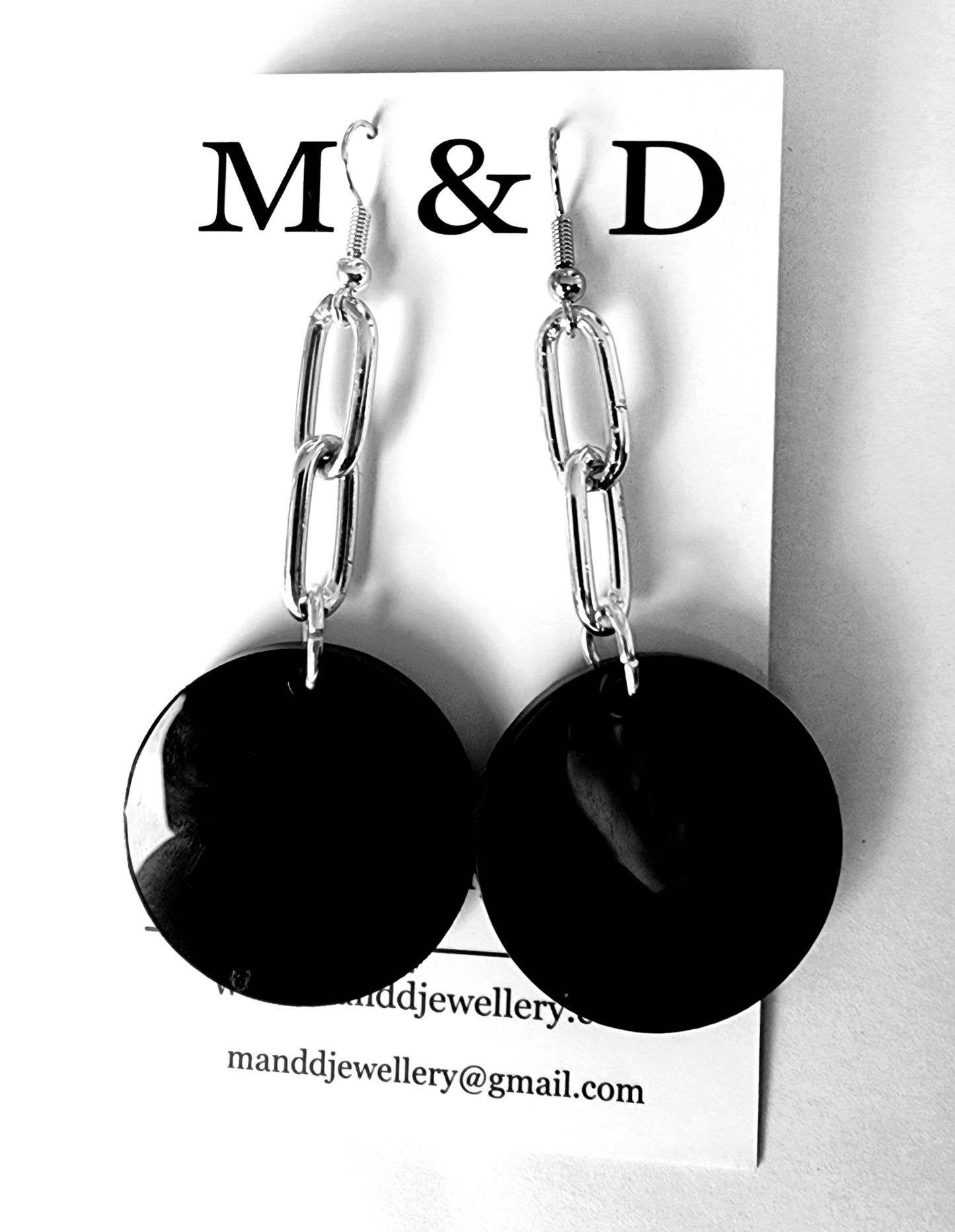 Chained Spot Dangle Earrings