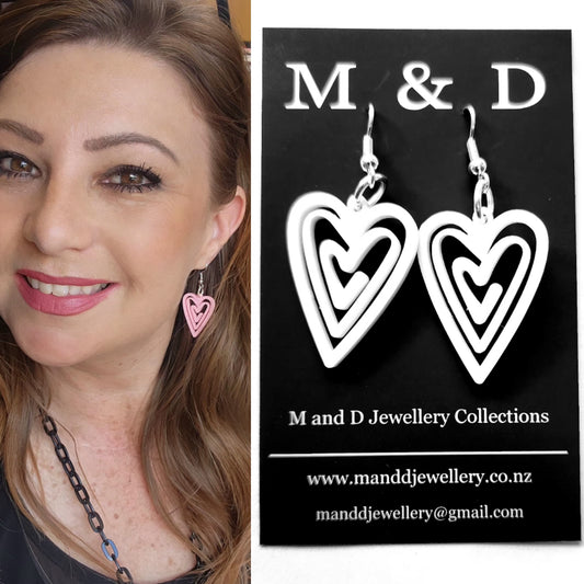 Heart Maze Little Dangle Earrings