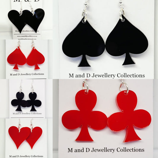 Card Suite Little Dangle Earrings