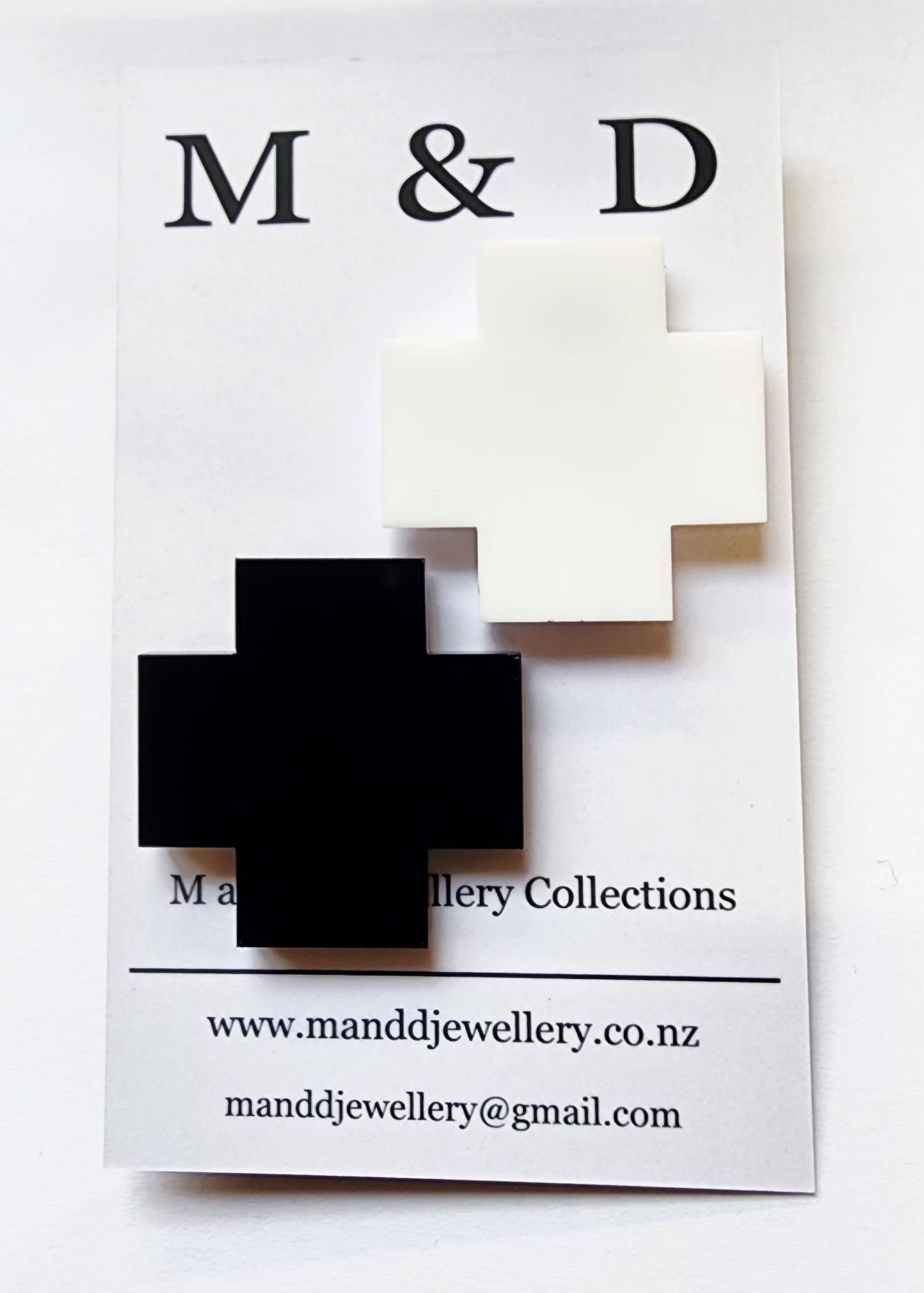 Chunky Plus Cross Statement Studs Medium