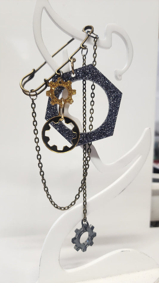 Steampunk Kilt Pin Bolts and Bits