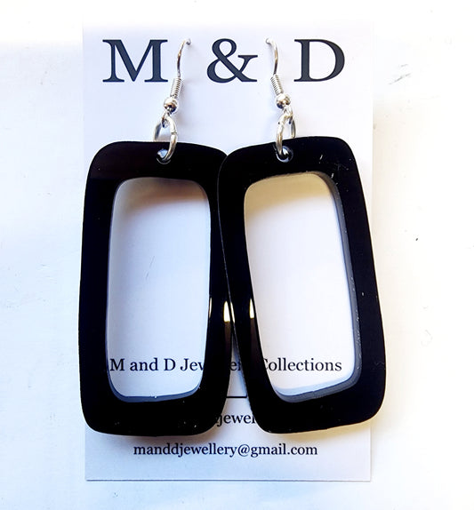 Rectangle Dangles Earrings