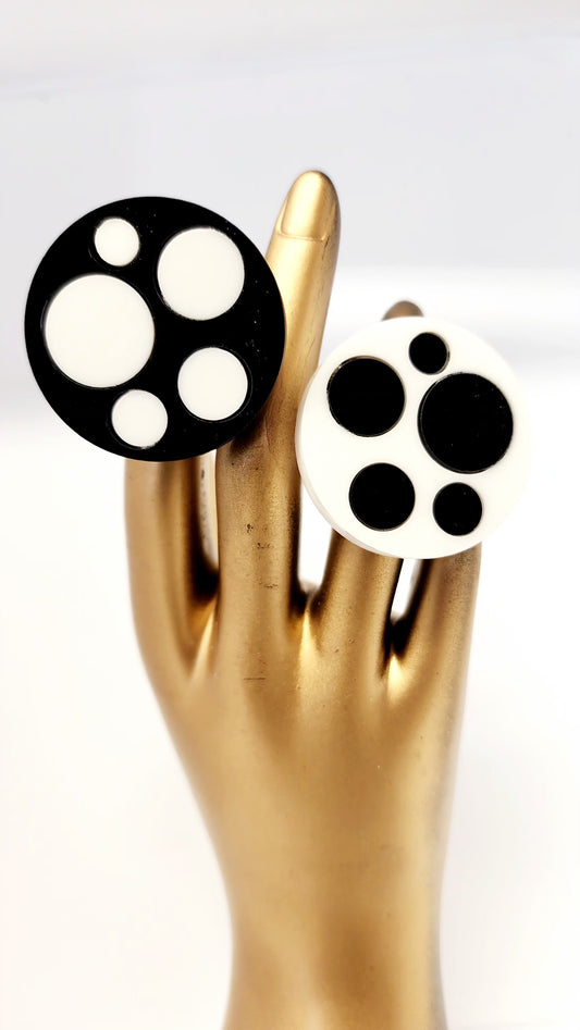 Spotty Inset Statement Ring