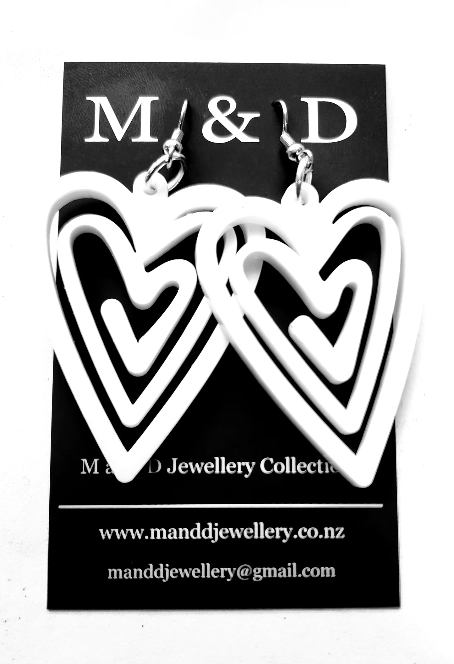 Heart Maze Dangle Earrings