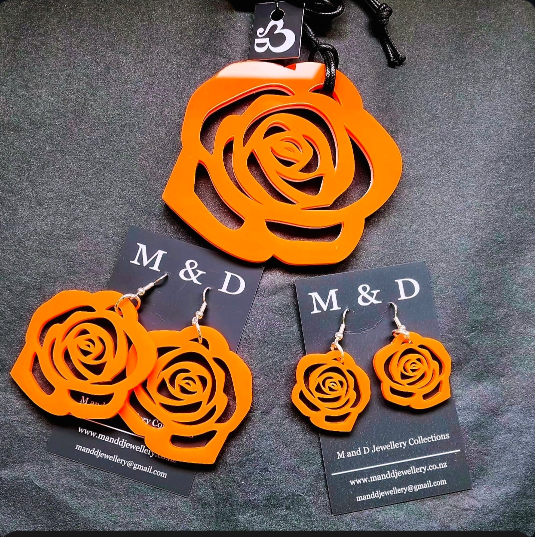 Rose Dangle Earrings