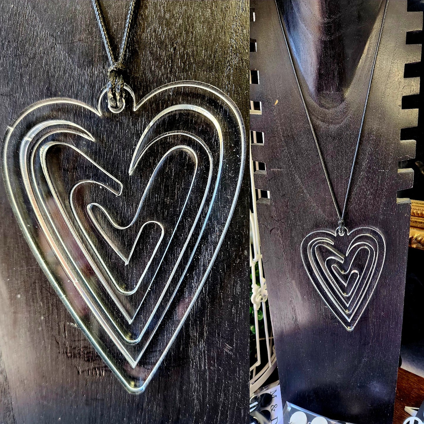 Heart Maze Necklace 6mm thickness