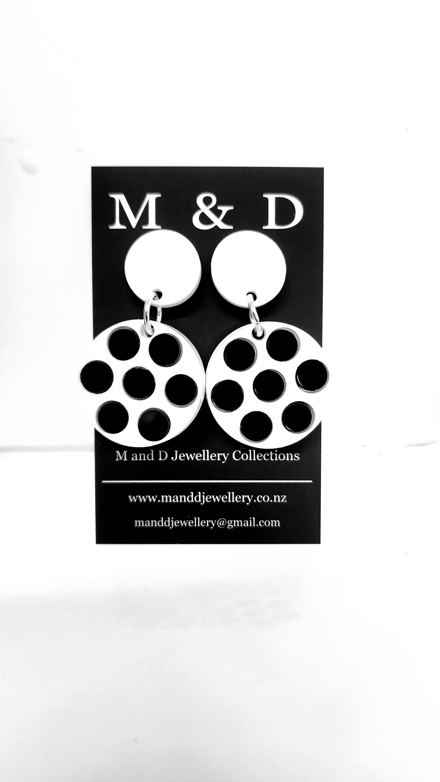 Spot inset Stud Little Dangles Earrings