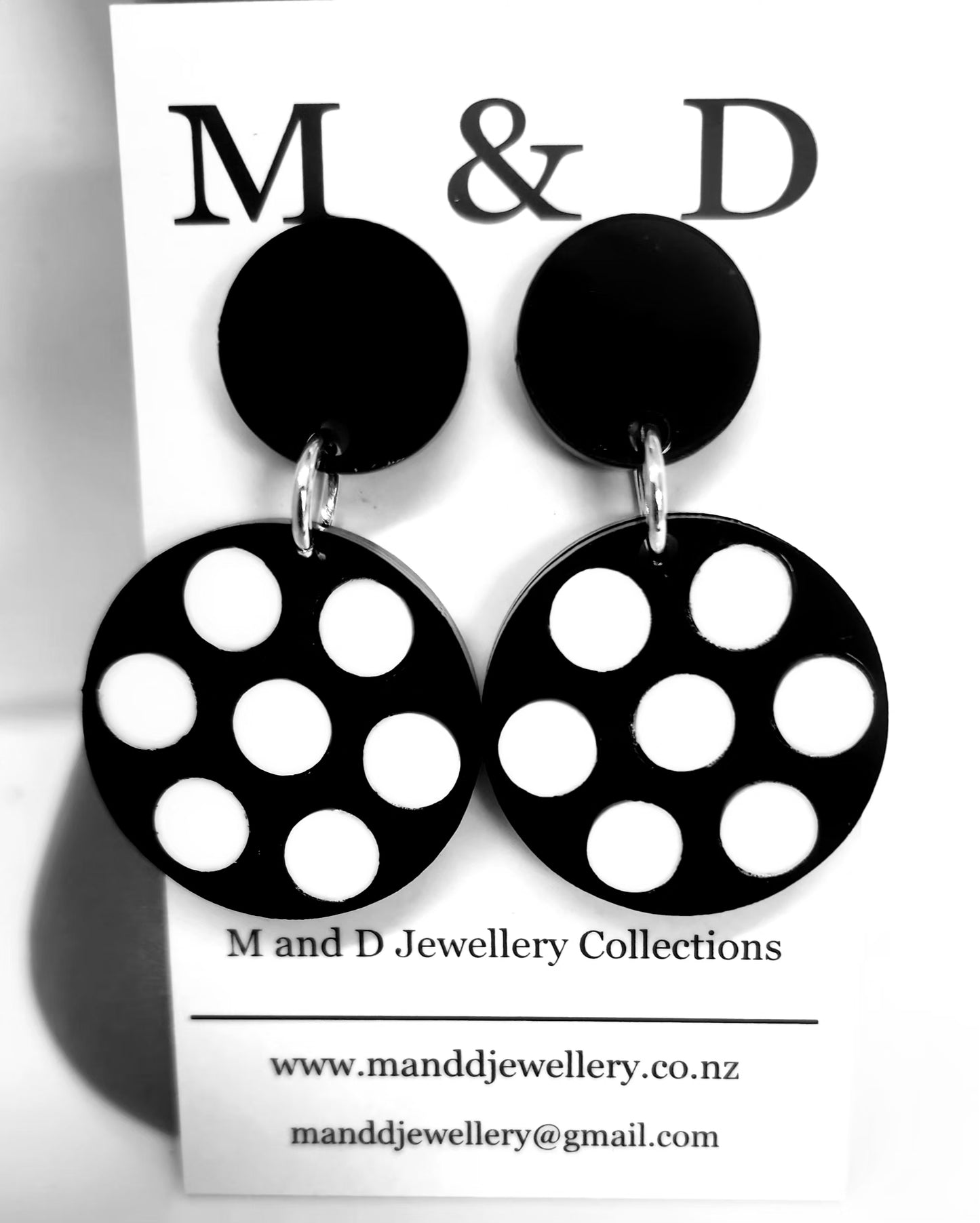 Spot inset Stud Little Dangles Earrings