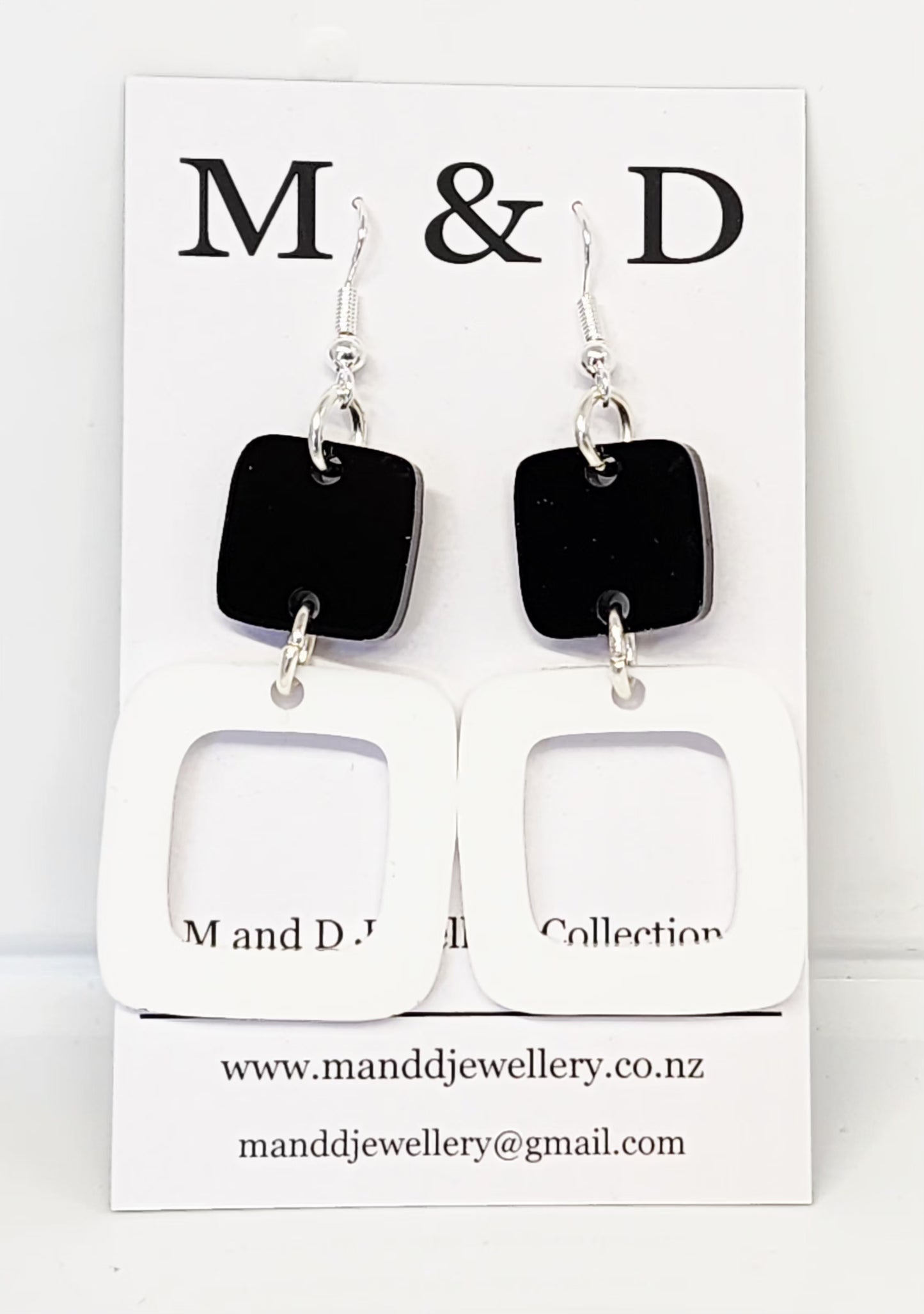 Cube Duo Dangles Earrings