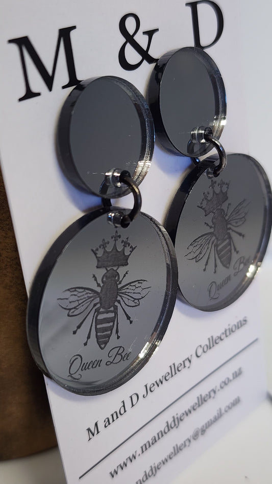 Queen Bee Little Stud Dangles Earrings