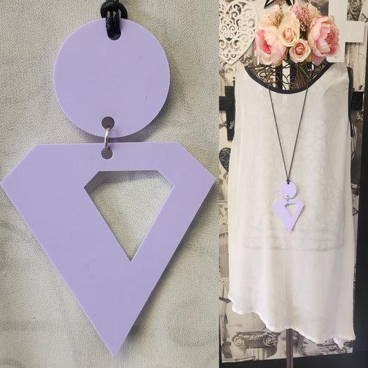 Offset Diamond Lilac