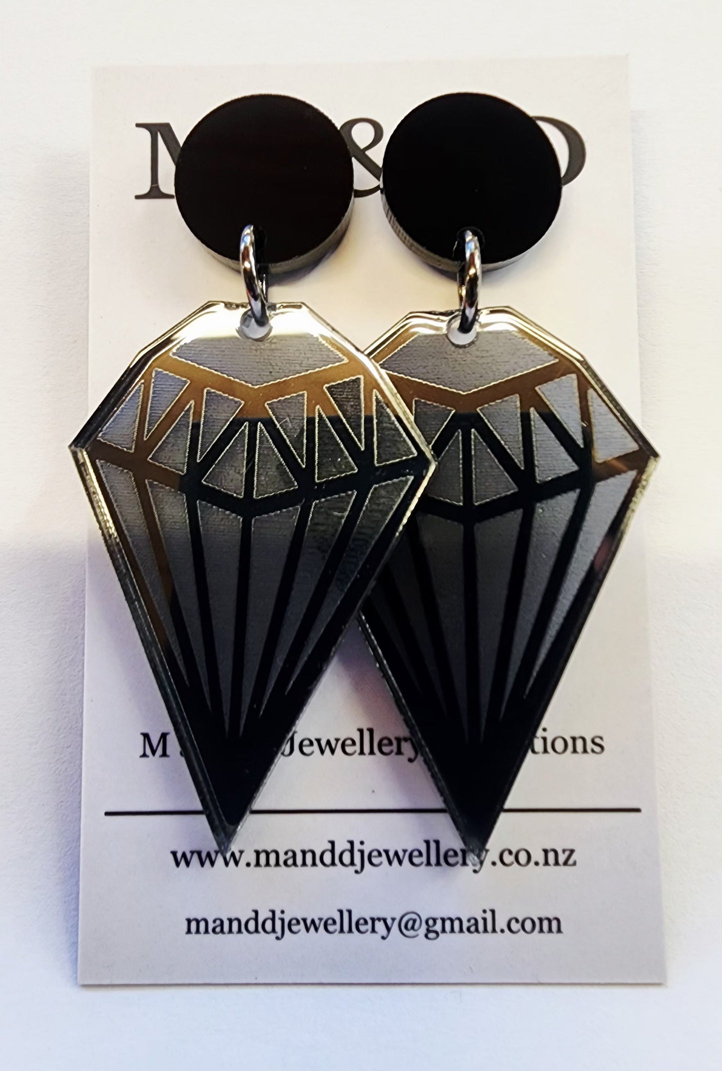 Diamond Dazzle Stud Dangle Earrings