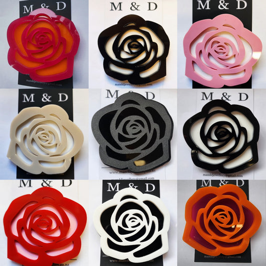 Rose Brooch Layered