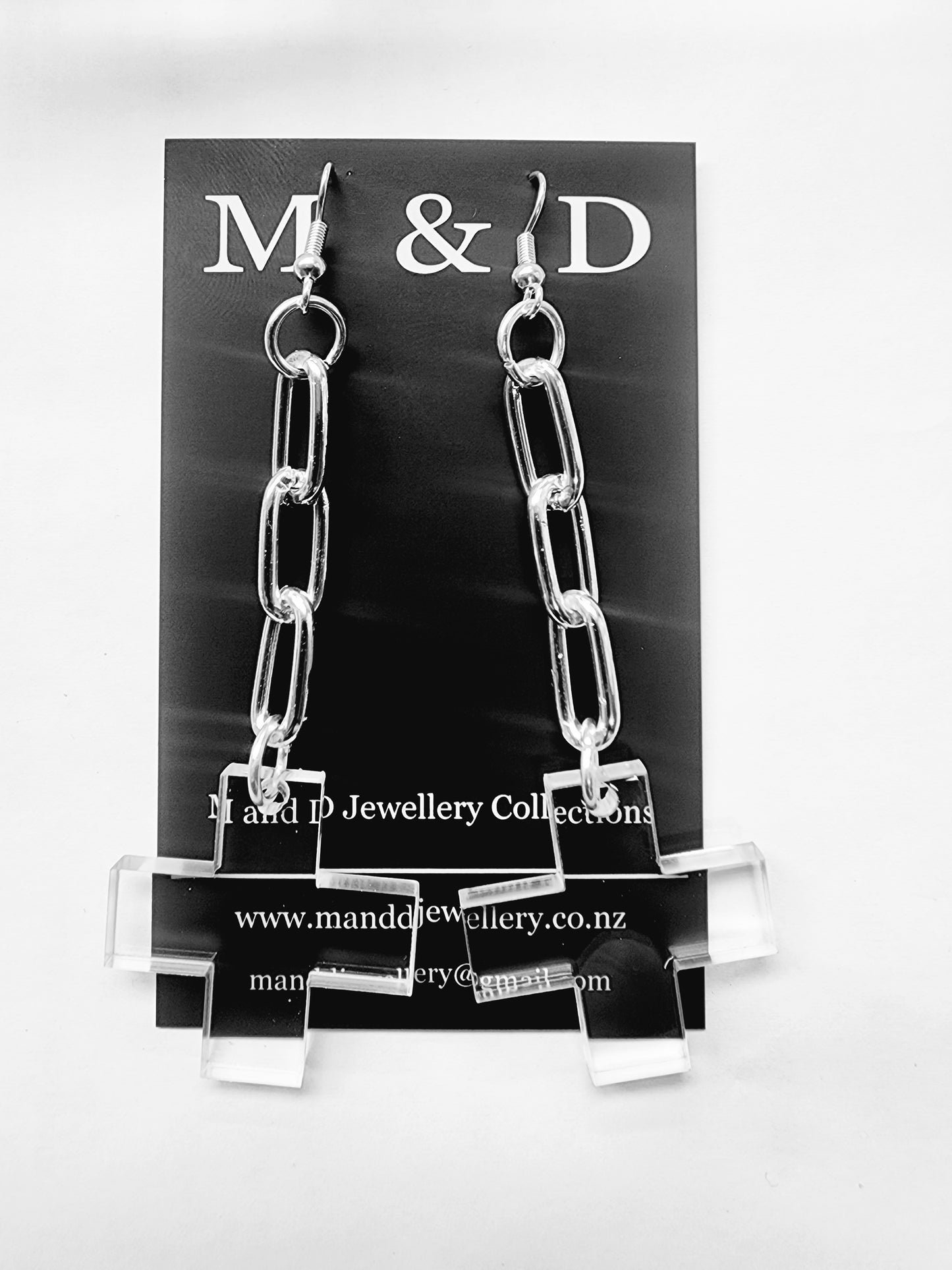 Chained Plus Dangle Earrings