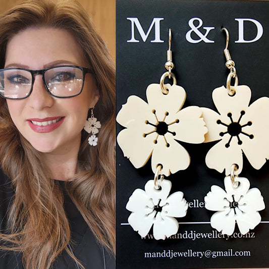 Blossom Double Dangles Earrings