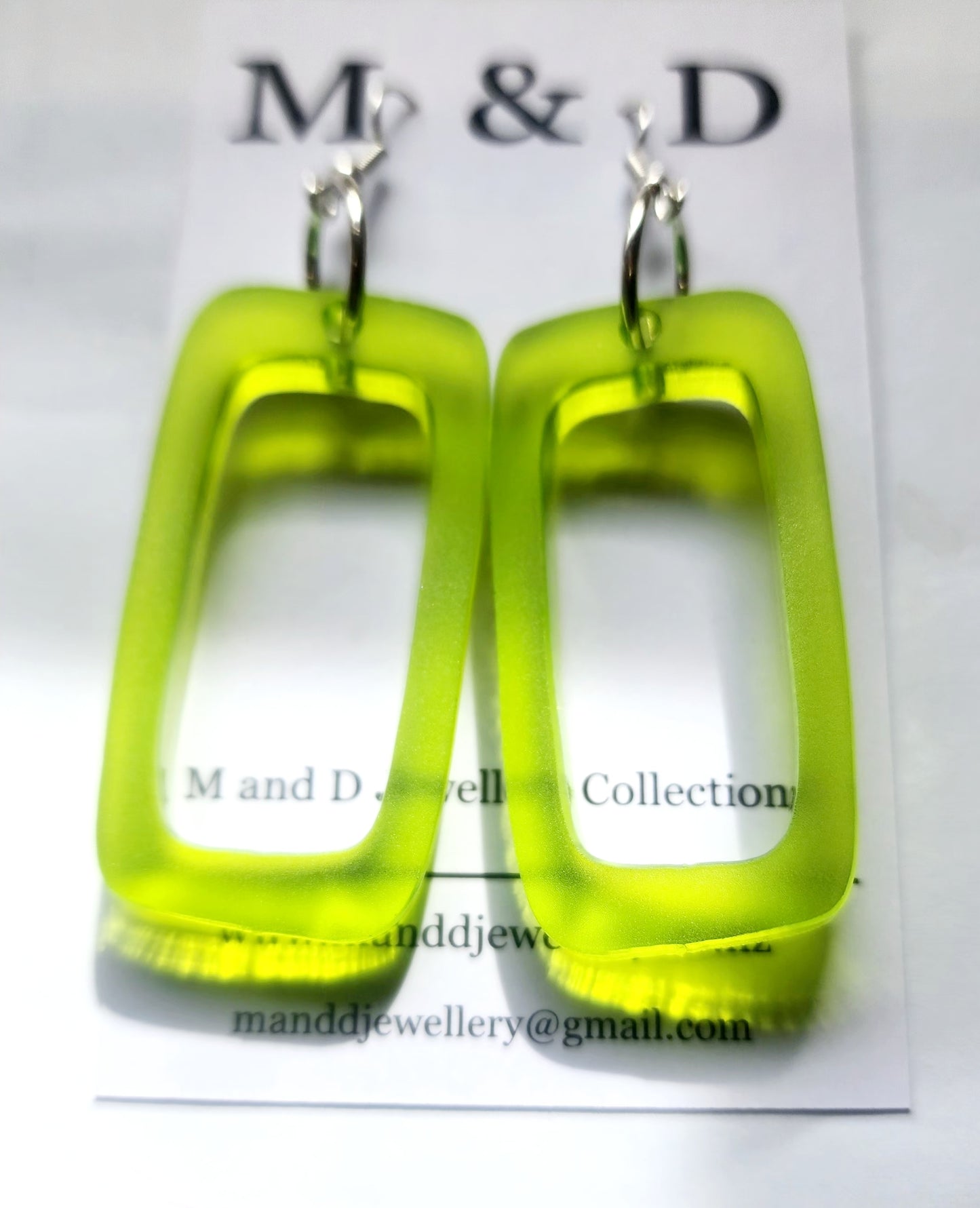 Rectangle Dangles Earrings