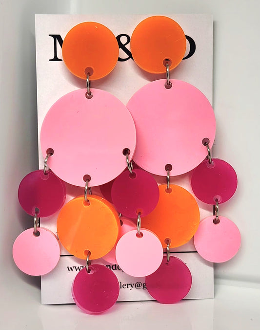 Bubble Chandelier Stud Dangles