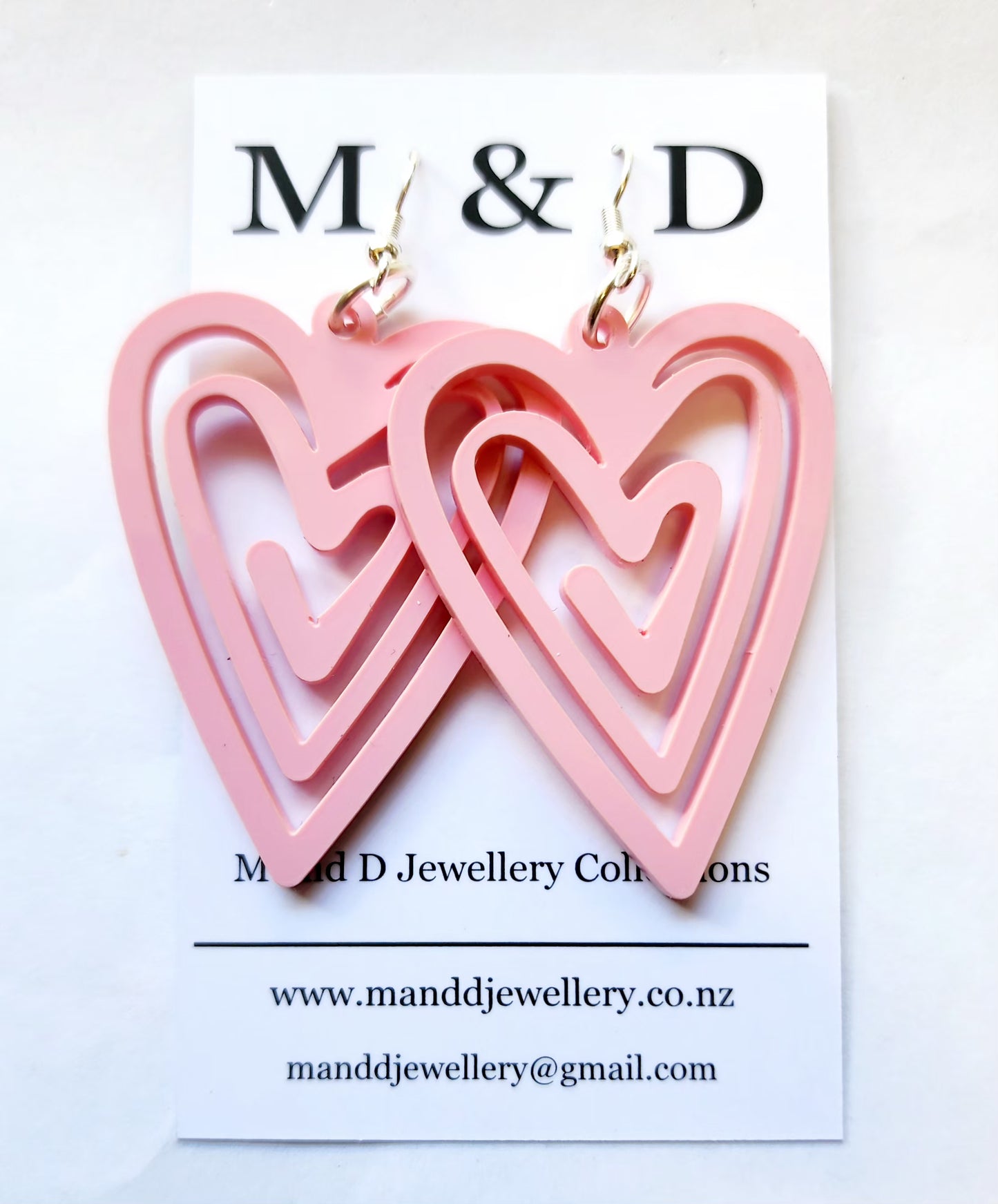 Heart Maze Dangle Earrings