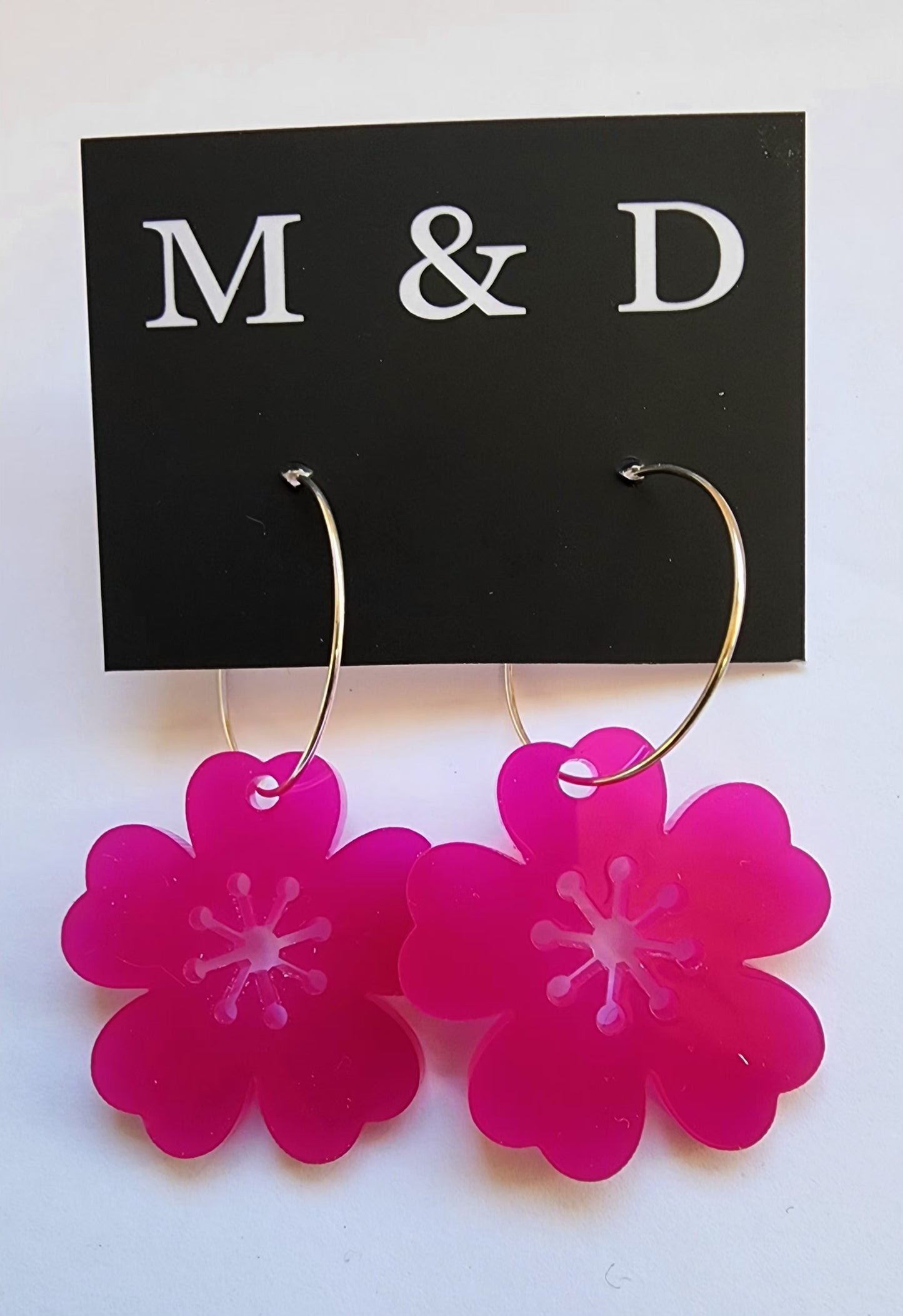 Blossomy Little Dangle Hooped
