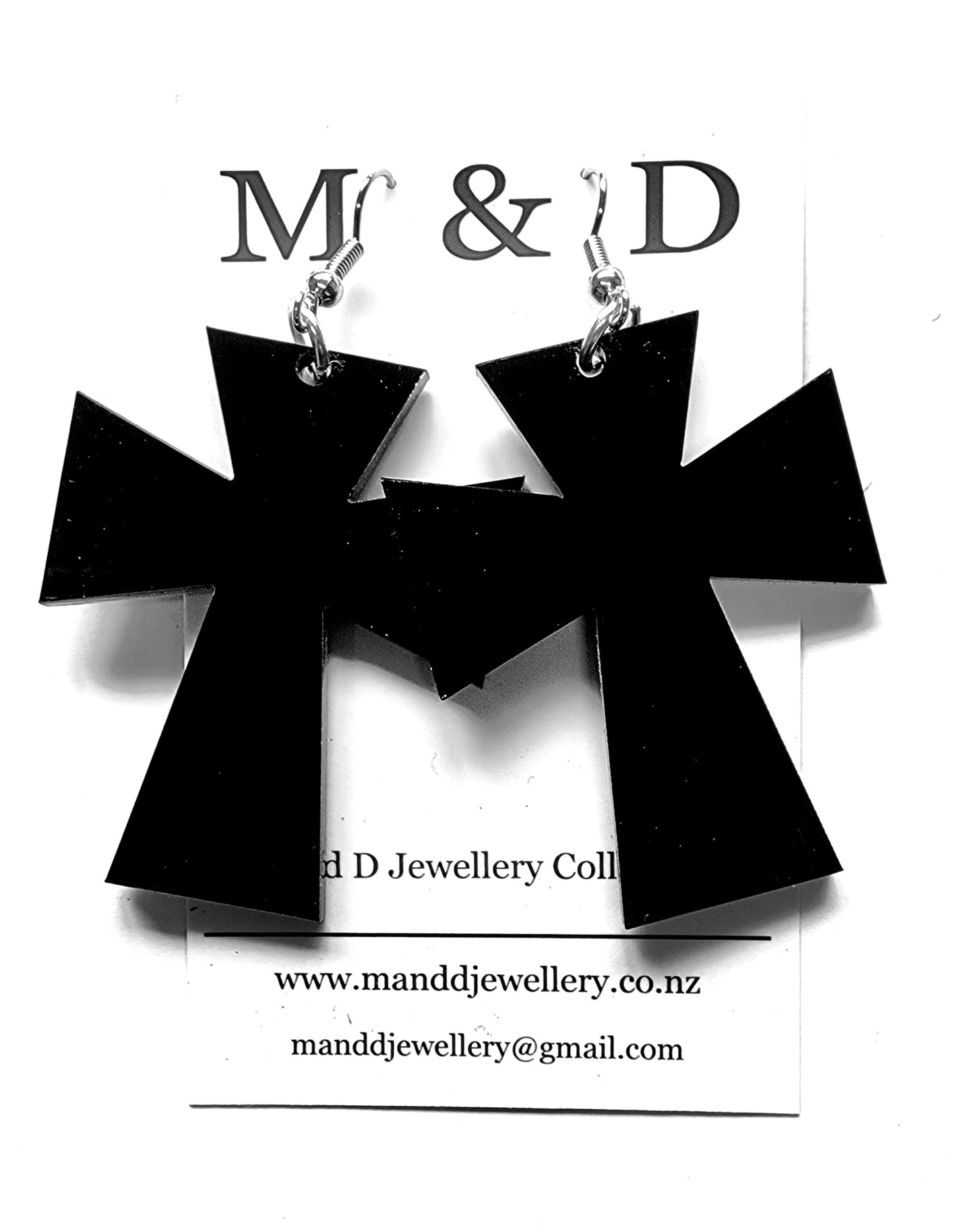 Angel Cross Dangles Earrings