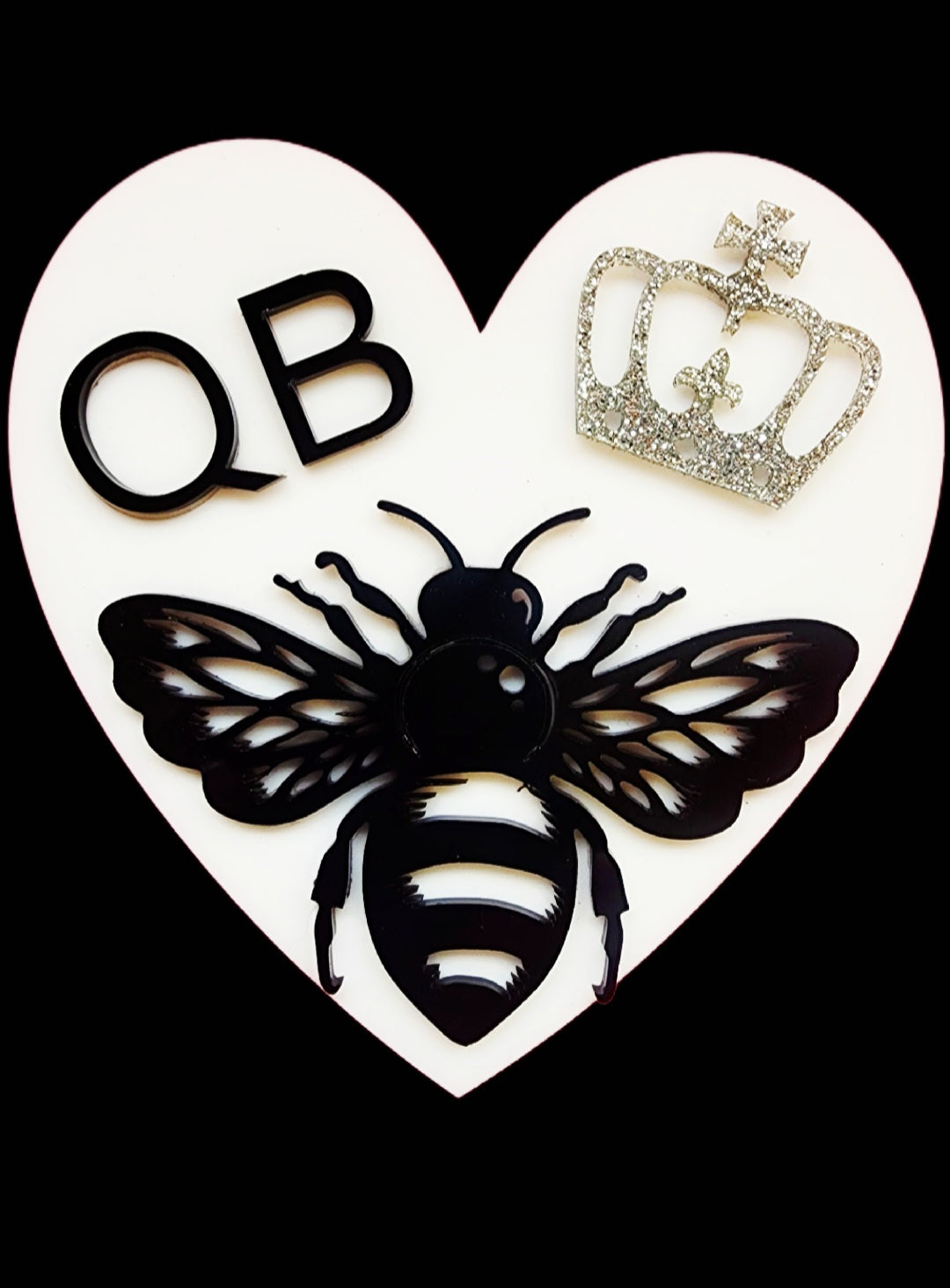 Wall Heart QB Crowned Bee