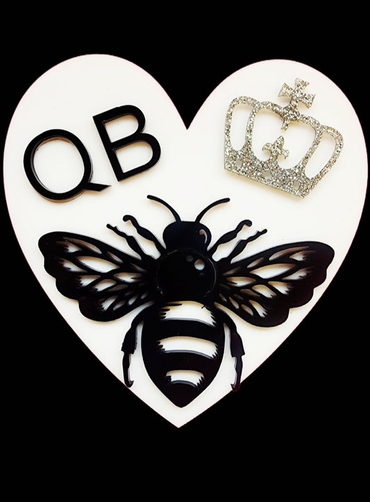 Wall Heart QB Crowned Bee