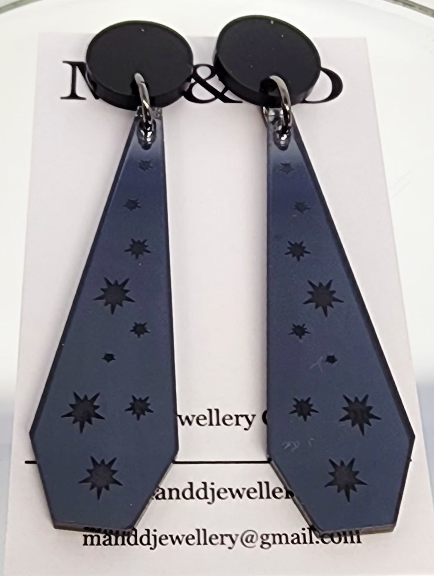 Starry Hex Stud Dangles