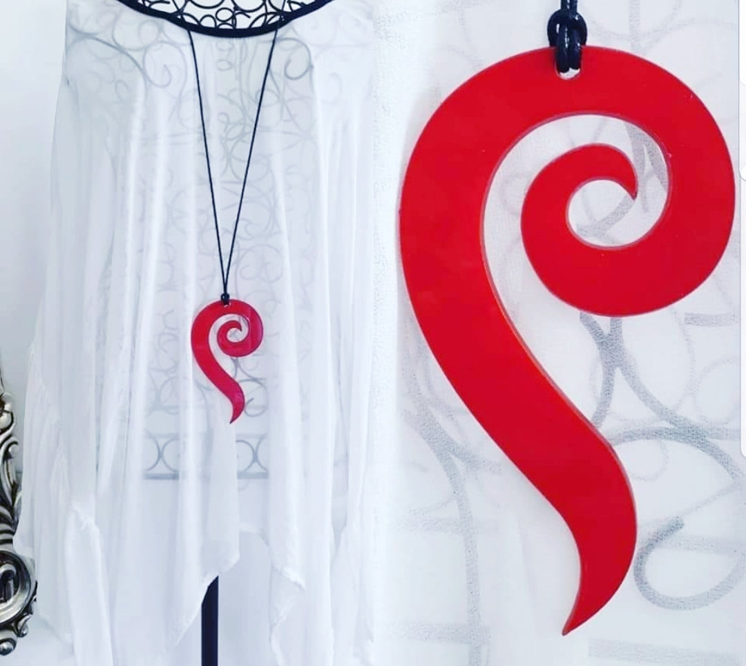 Long Spiral Necklace