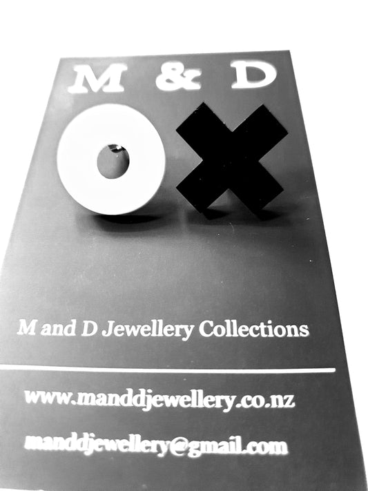 Hugs and Kisses Statement Studs