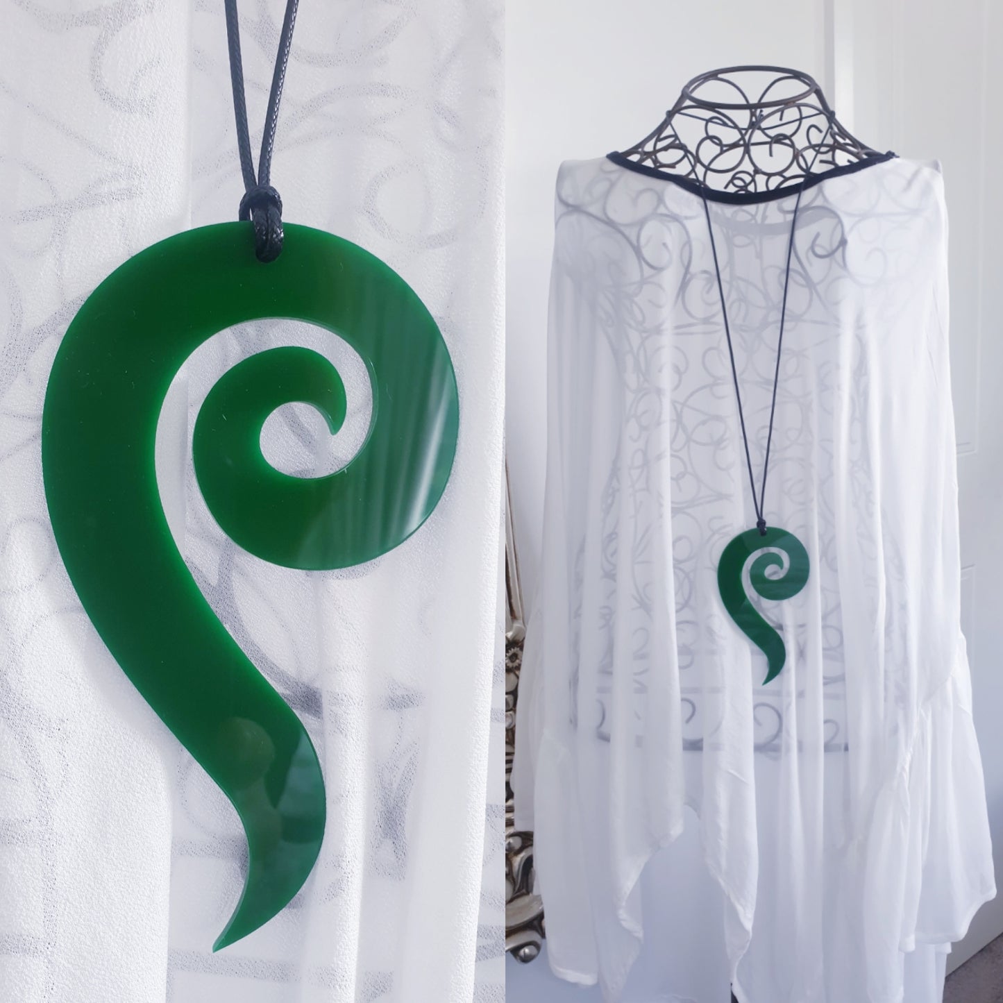 Long Spiral Necklace