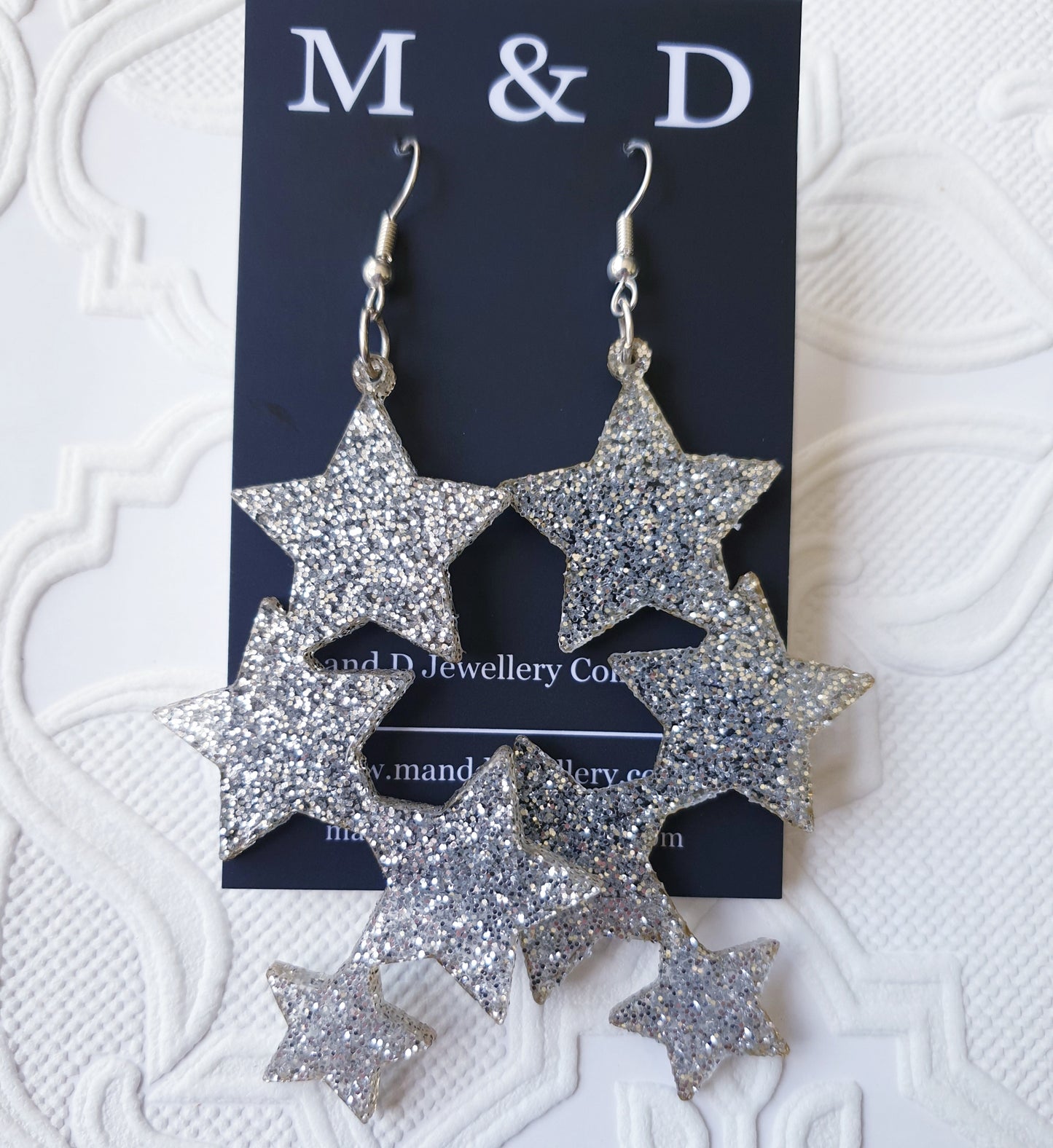 Long Star Earrings Dangles