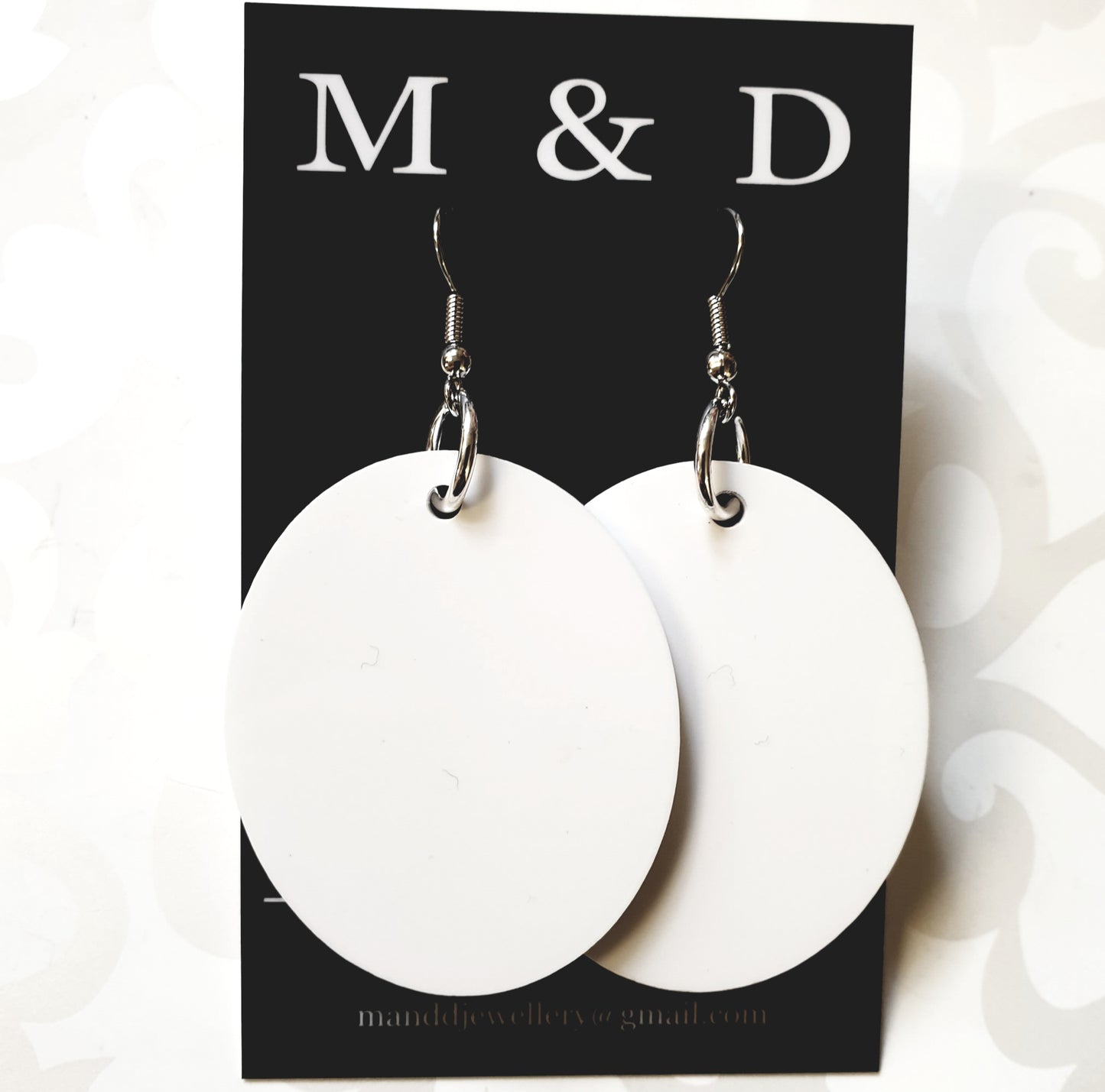 Disc Earrings Dangles 5cm