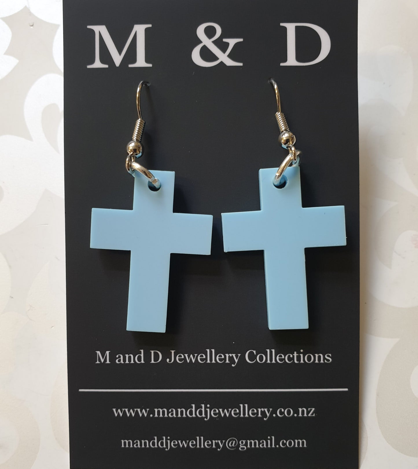 Solid Cross Earrings Little Dangles 3cm