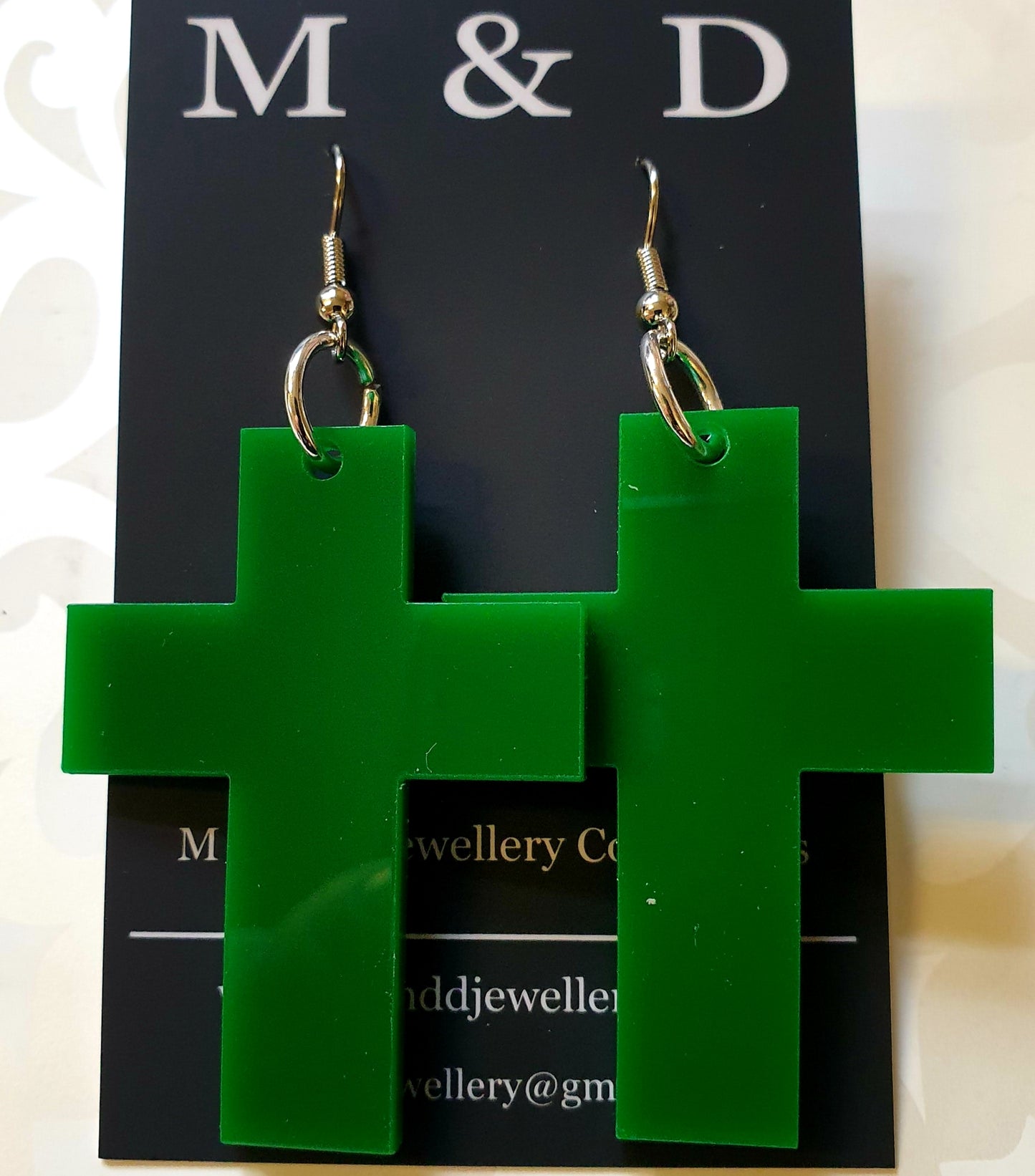 Solid Cross Earrings Dangles