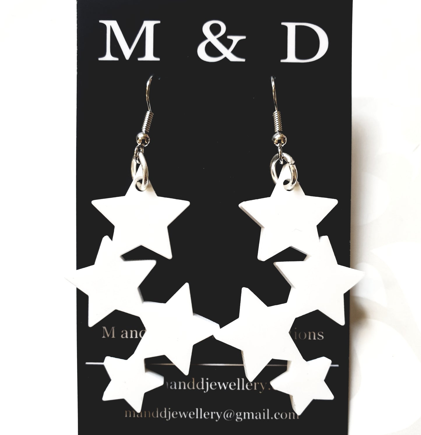 Long Star Earrings Little Dangles