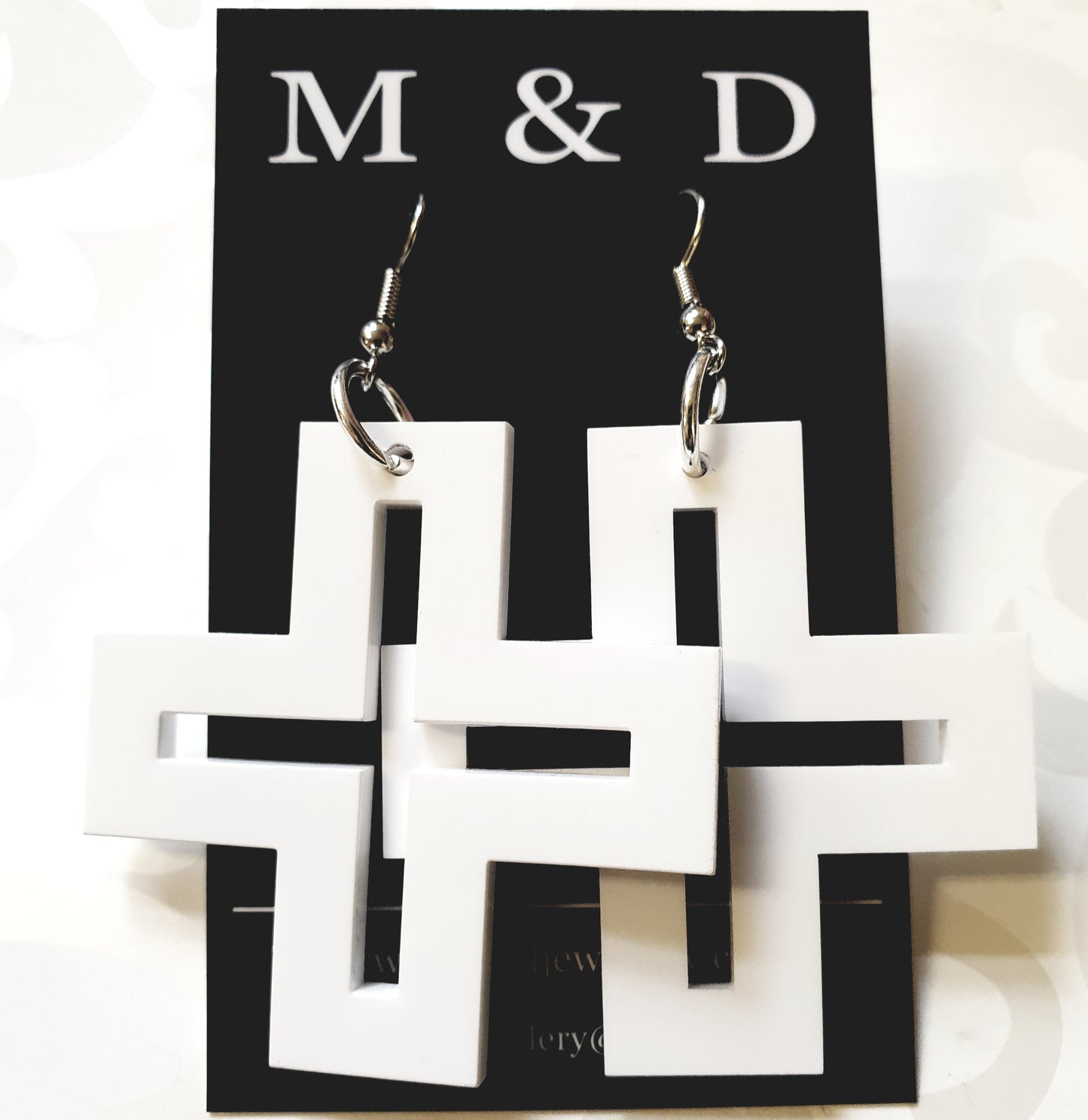 Hollow Cross Earrings Dangles