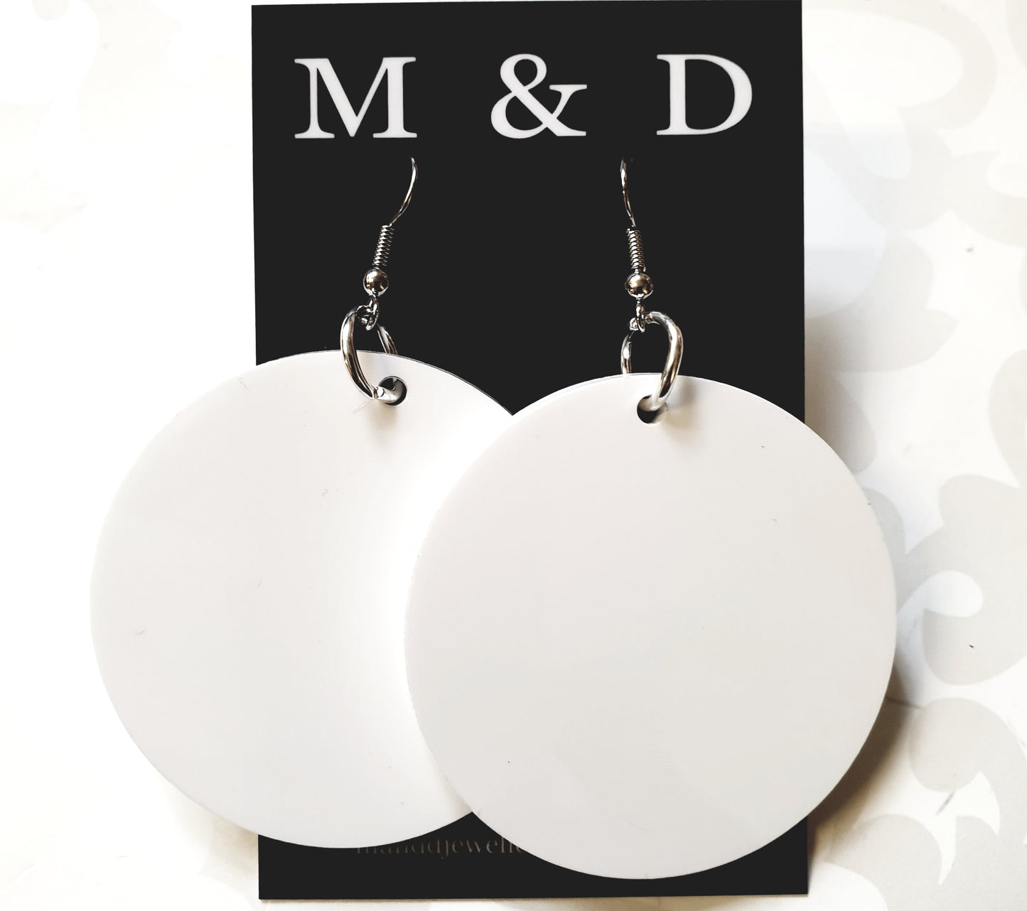 Disc Earrings Dangles 5cm