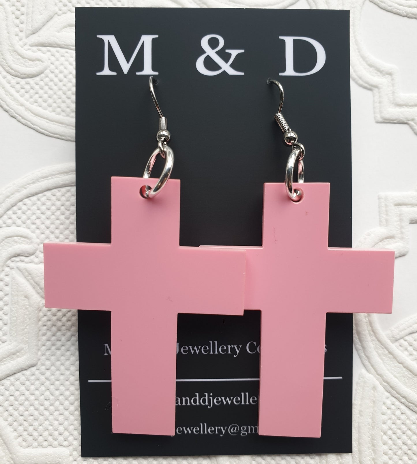 Solid Cross Earrings Dangles