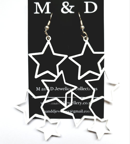 Hollow Long Star Dangles Earrings