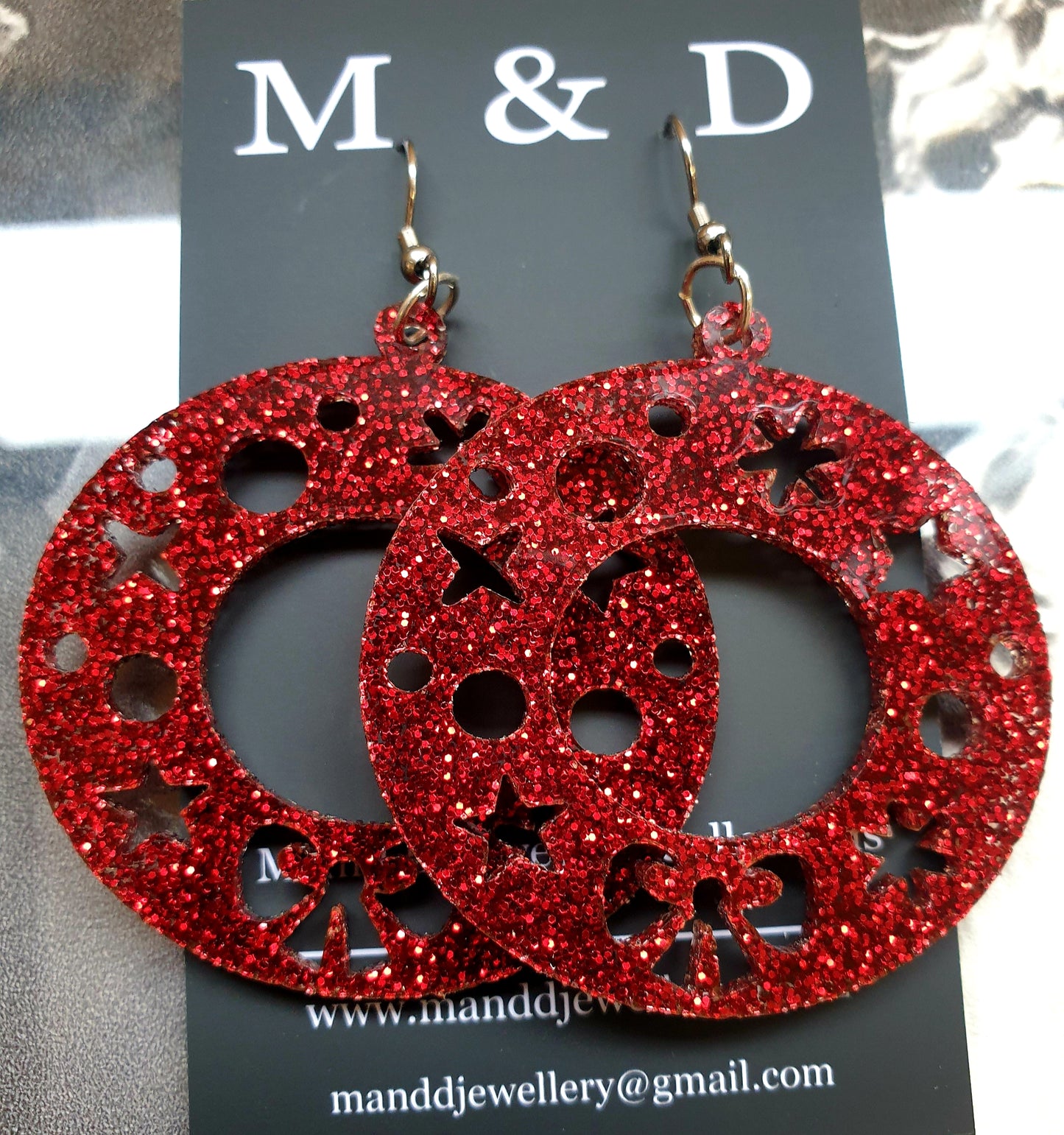 Wreath Christmas Earrings Dangles