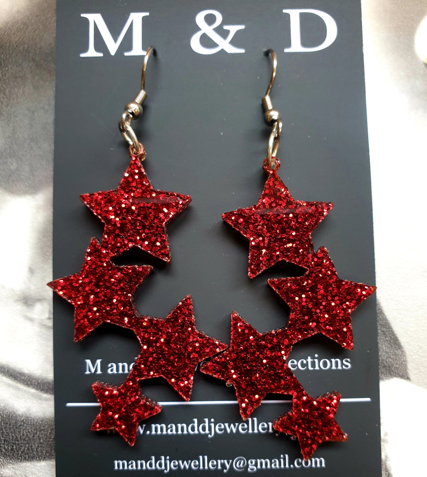 Stars Christmas Earrings Dangles