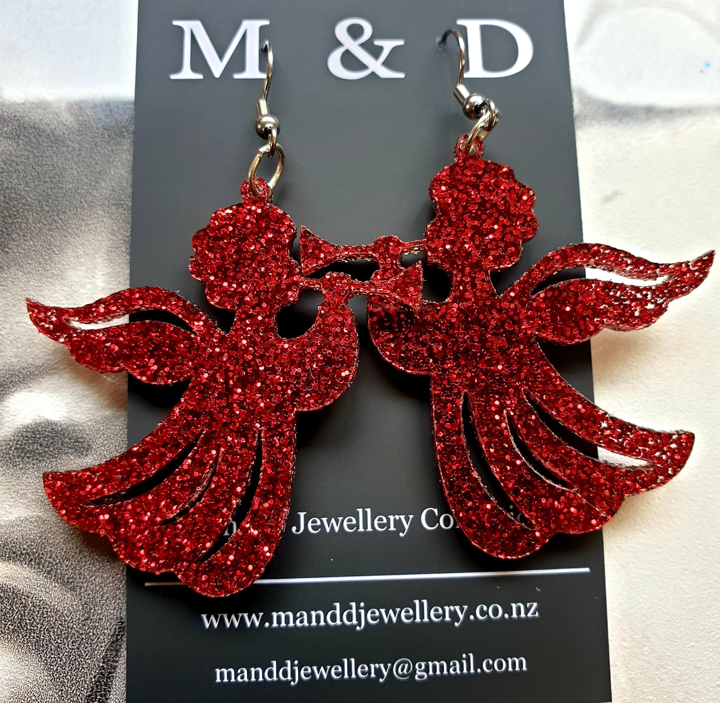 Angel Christmas Earrings Dangles